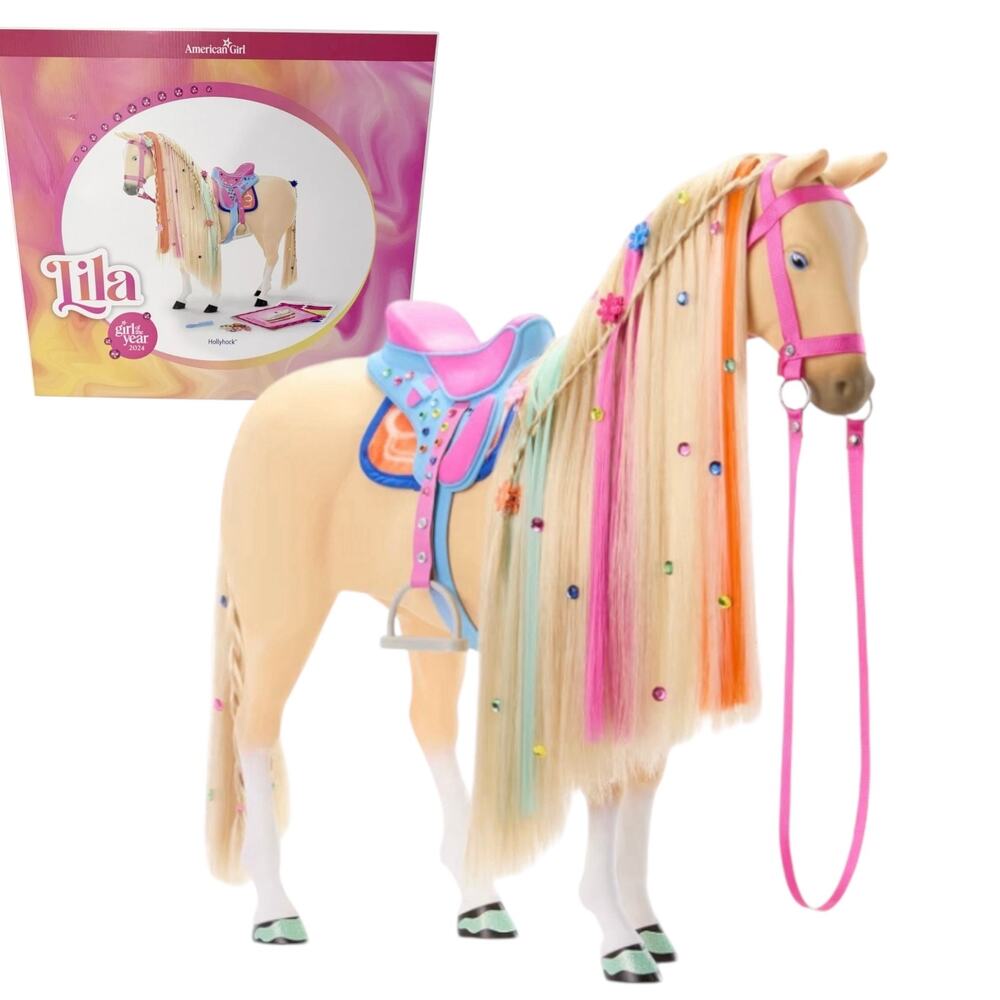 American Girl Hollyhock Horse Doll Of Year Toy Saddle Bridle Accessories Box New